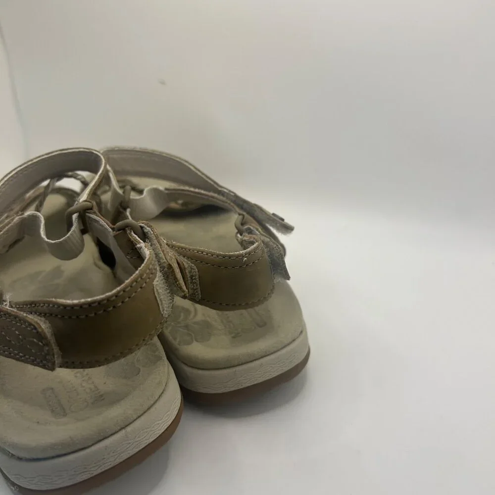 Merrell violatta aluminum Tan Strappy Sandals Size 7 Braided Detail & Adjustable - Picture 8 of 8
